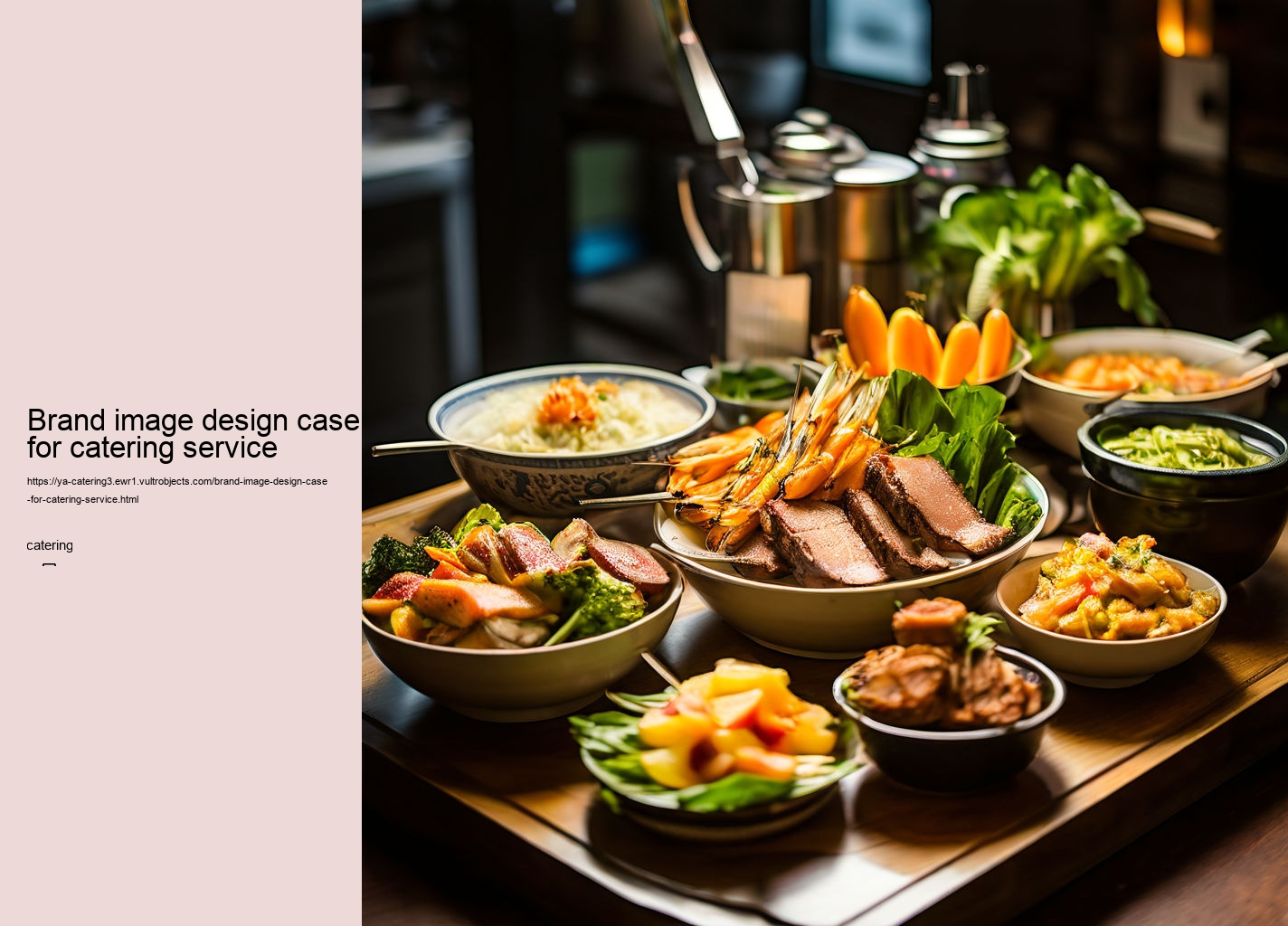 Brand image design case for catering service